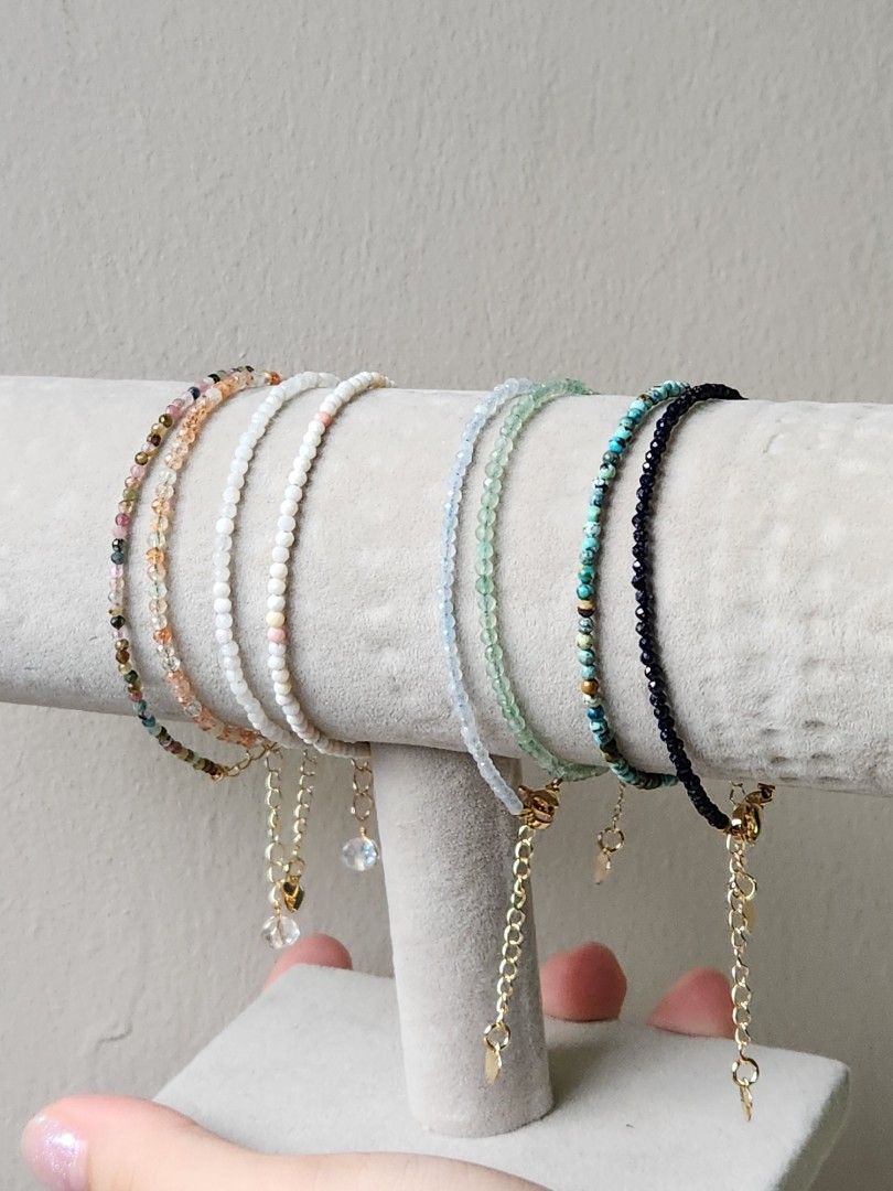 Dainty crystal bracelet store