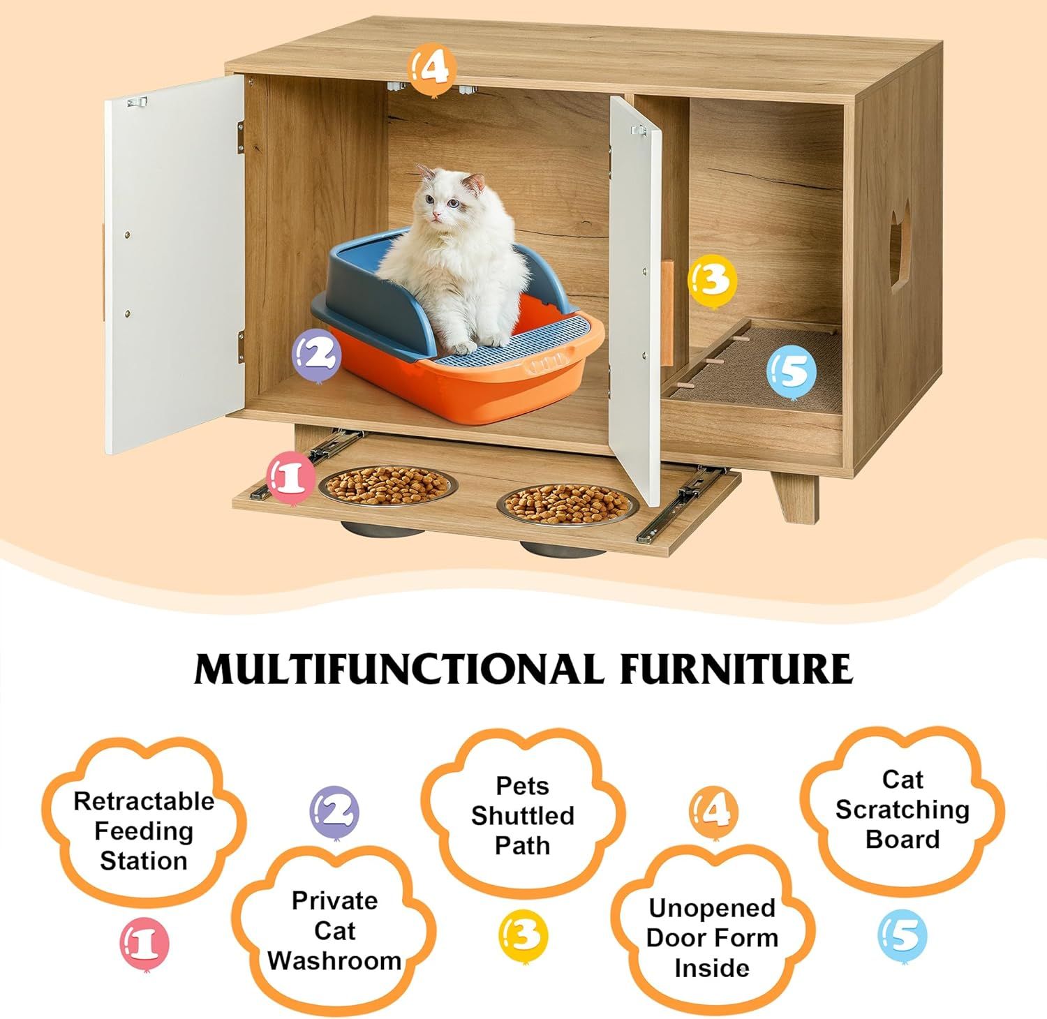 Extra large cat sale litter box multiple cats