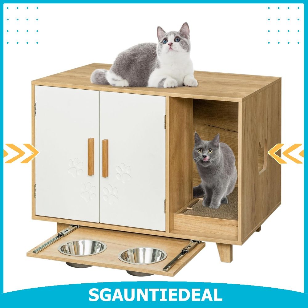 Hidden litter box best sale for large cats