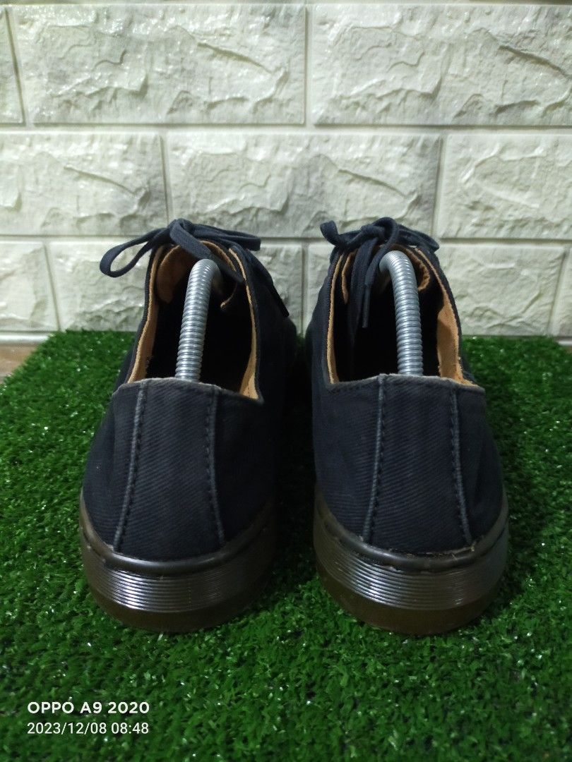 Doc Mart Delray Twill Canvas Black Men s Fashion Footwear