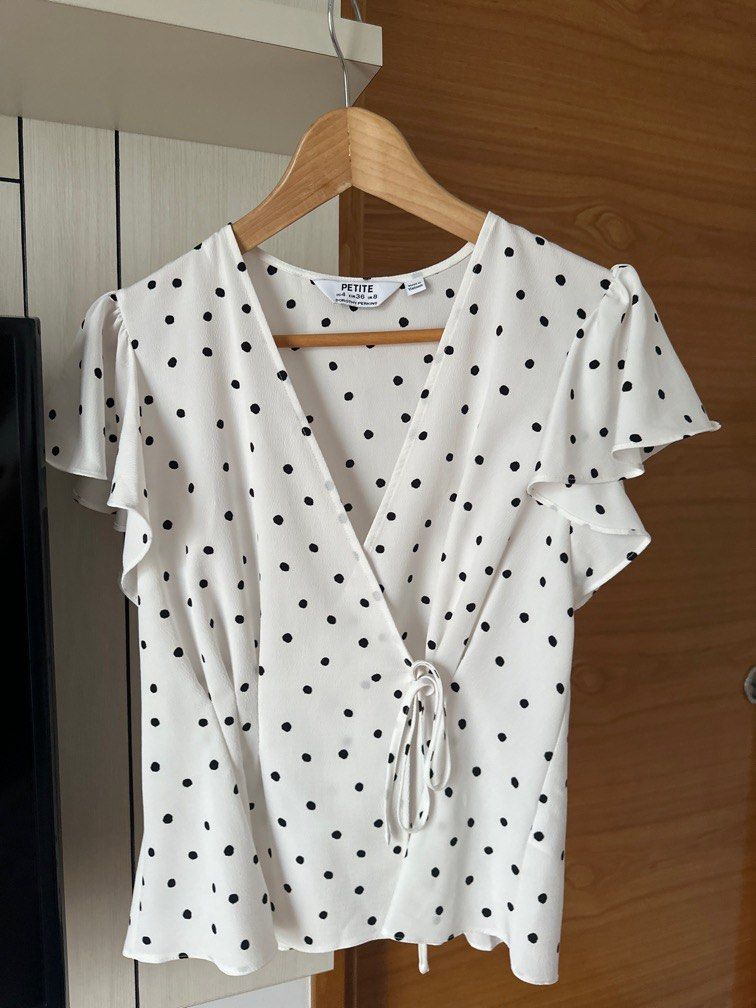 Dorothy Perkins polka dots top Women s Fashion Tops Blouses on Carousell