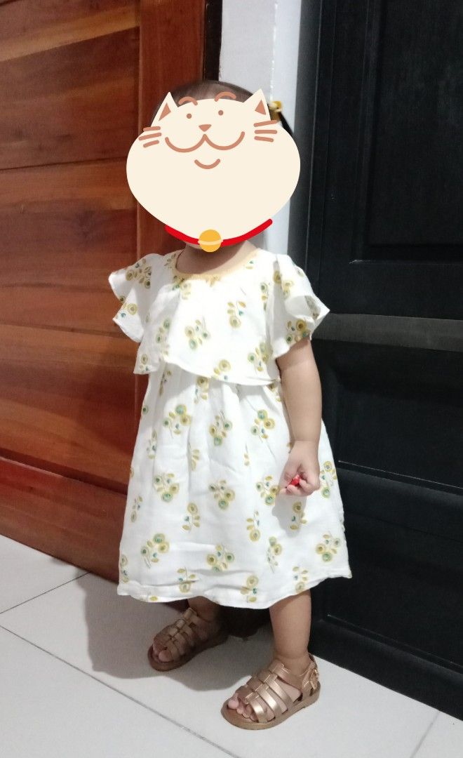 Dress for baby (Category: Babies & Kids Fashion) located in Bacoor. Submitted by knotdys (Listing ID 1270158795, Image 3). Description: fits 1-2 years old photo when worn with 16mos old.