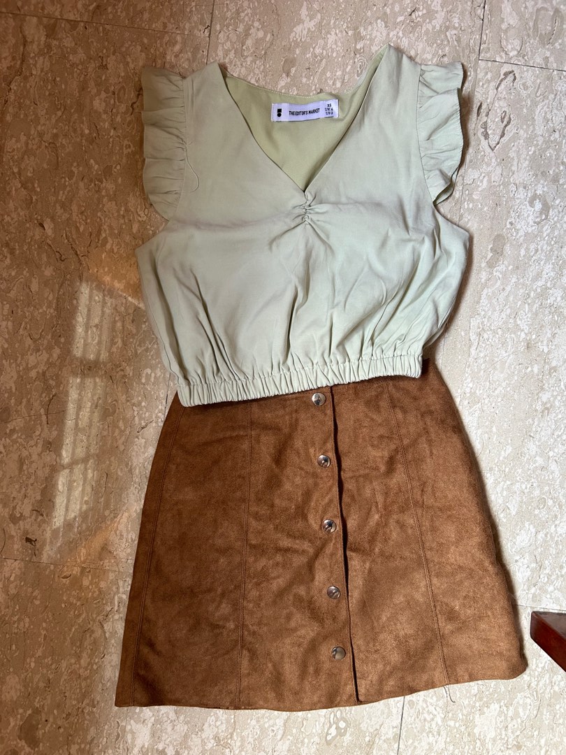 Shirt and deals skirt market