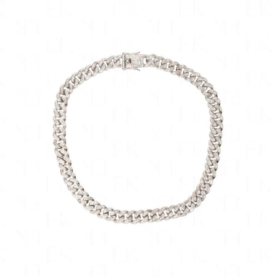 Glass top cuban chain