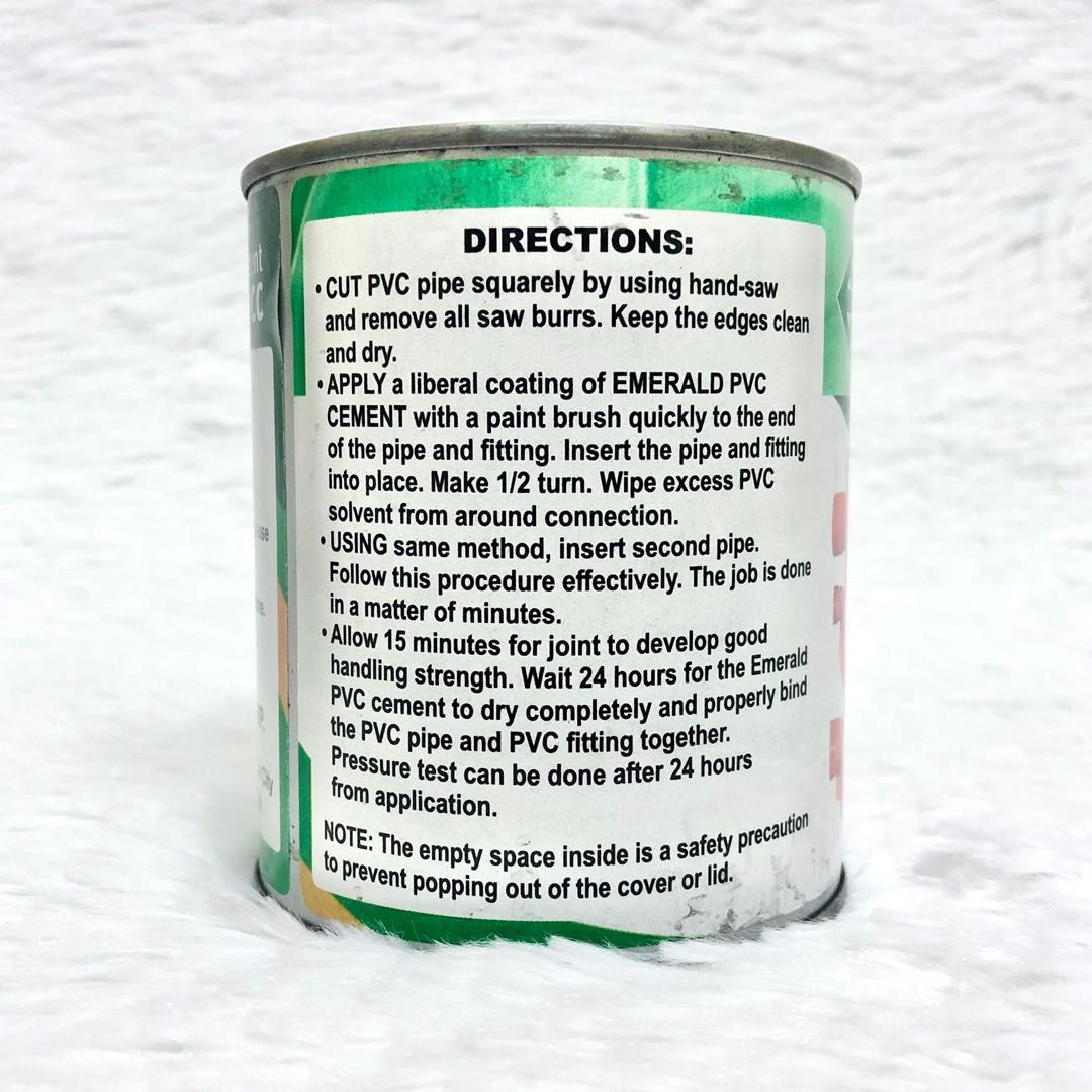 Emerald PVC Pipe Cement Original Blend 400CC Solvent / Plumbing