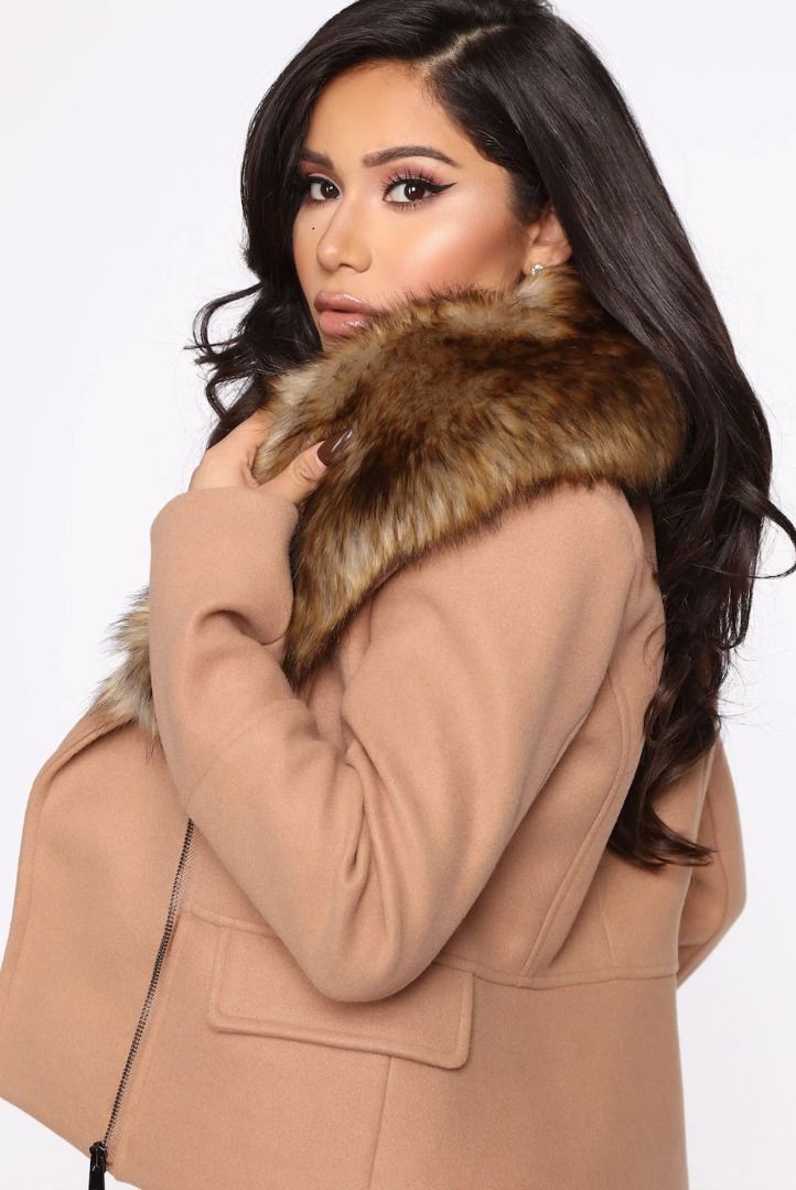 Fur trimmed coat sale womens