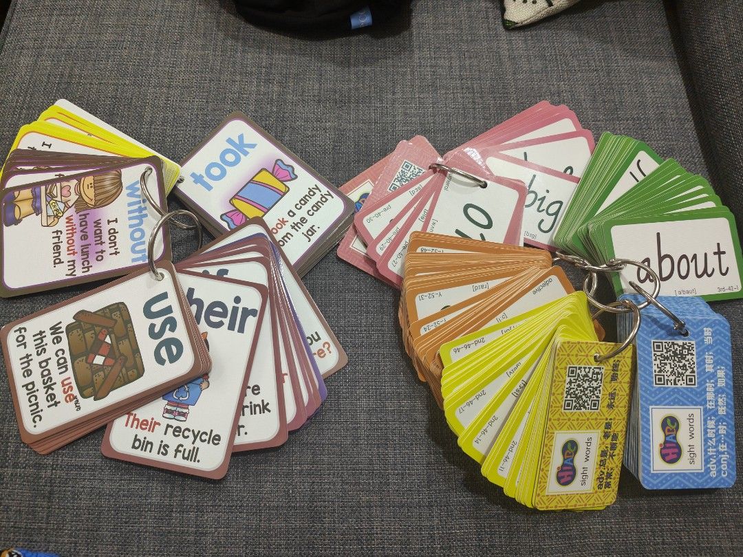 Reading Flashcard Flashcards sight reading phonics, Hobbies & Toys, Books & Magazines ...