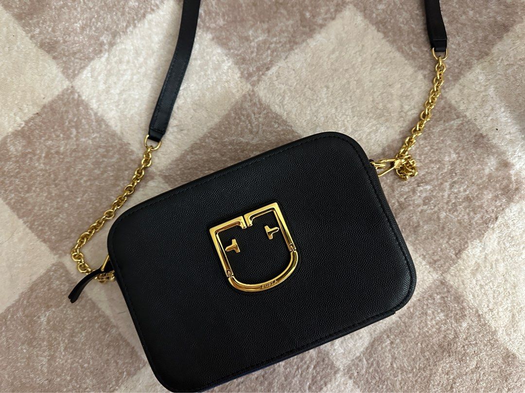 Furla brava mini crossbody onyx sales