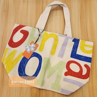 Gentle Woman Typography Tote Bag