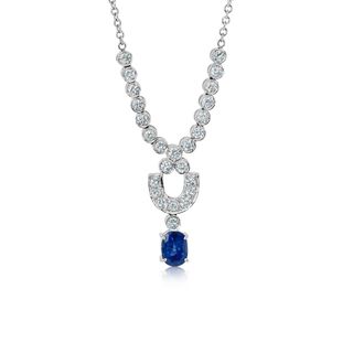 White sapphire pendant hotsell