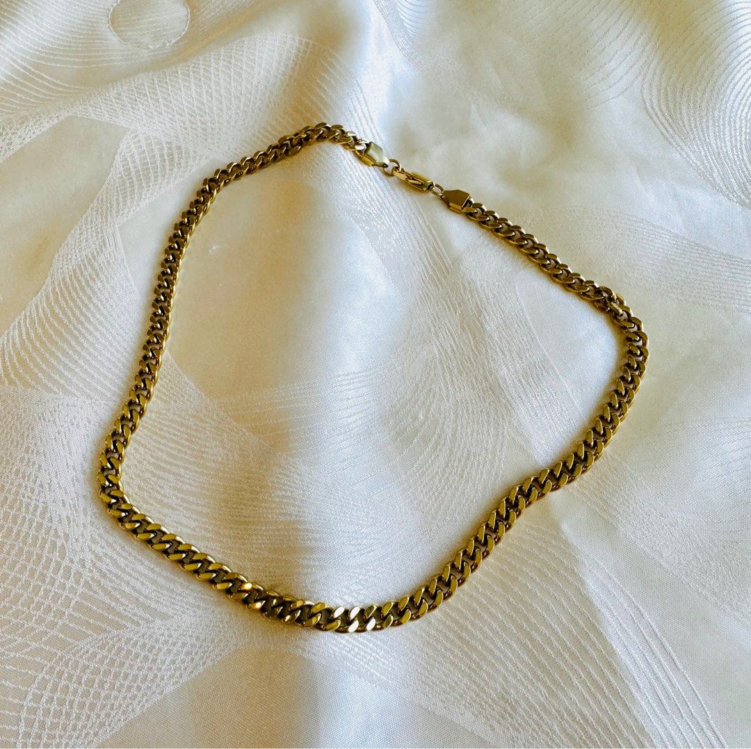 Gold plated brass chain discount