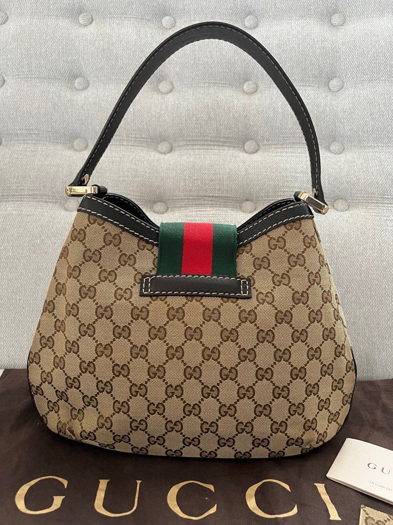 GUCCI Web Hobo Shoulder Bag Luxury Bags Wallets on Carousell
