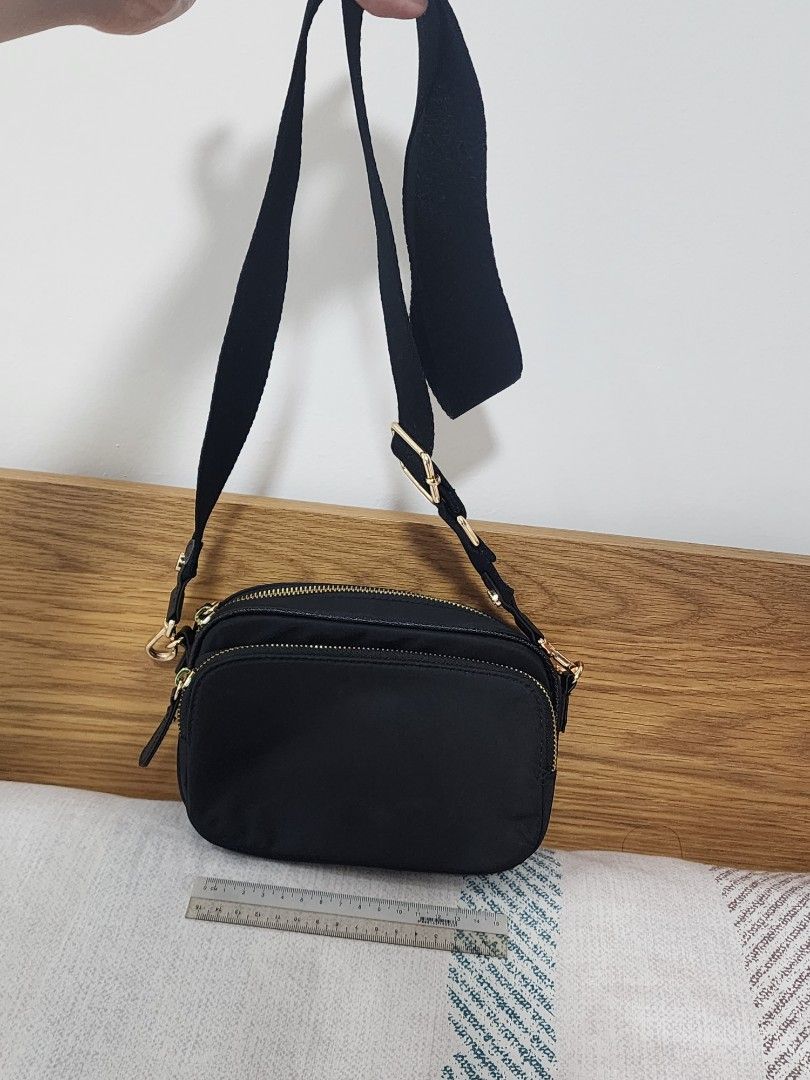 H M Crossbody Sling Bag Black