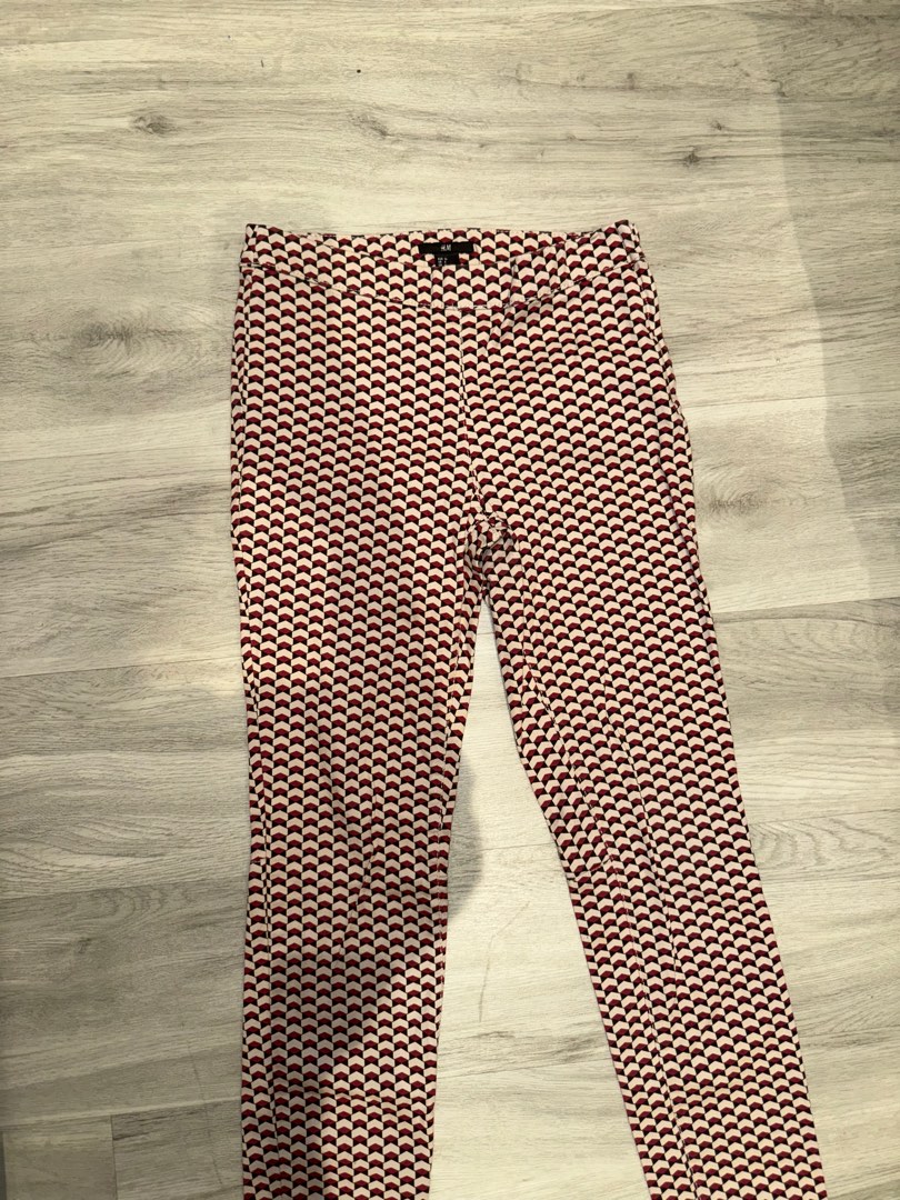 H M Patterned Pants M size Women s Fashion Bottoms Jeans