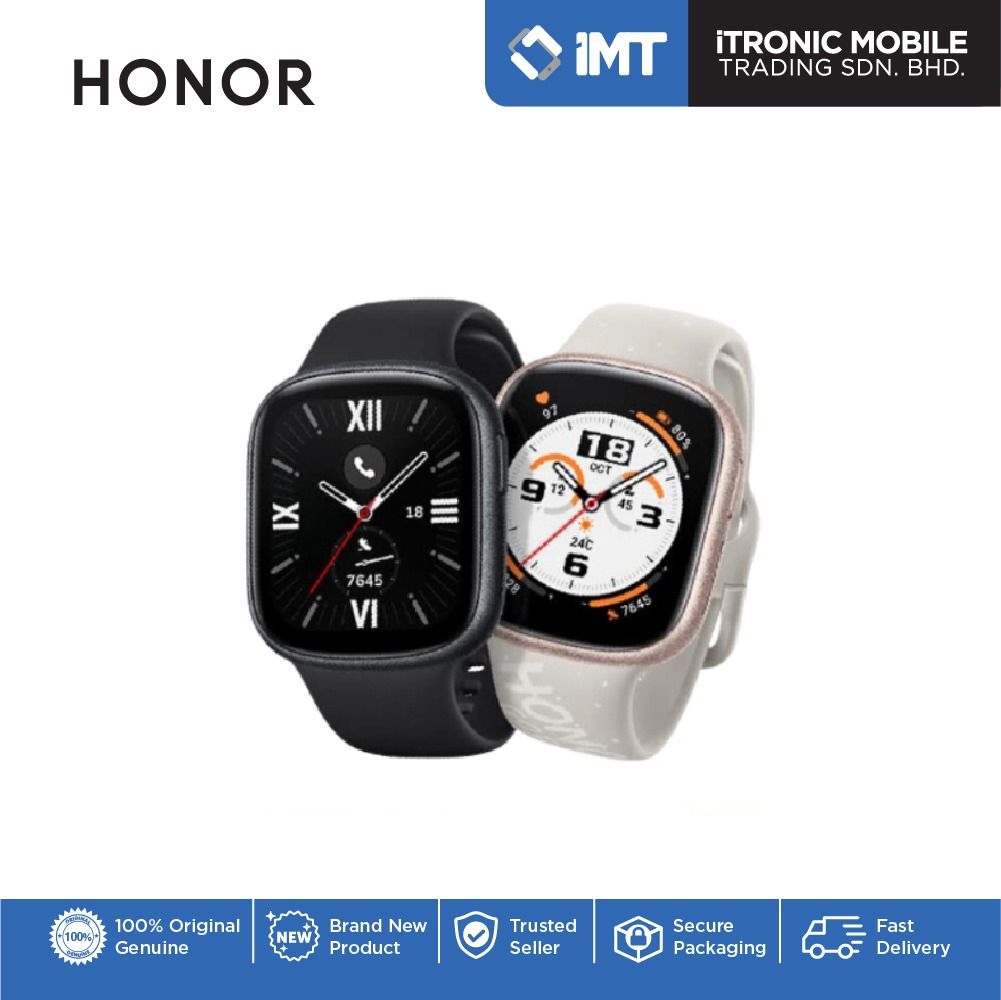 HONOR Watch 4 Smart Watch GPS Blood Oxygen Monitor 1.75'' AMOLED Color  Screen Smart Watch GPS