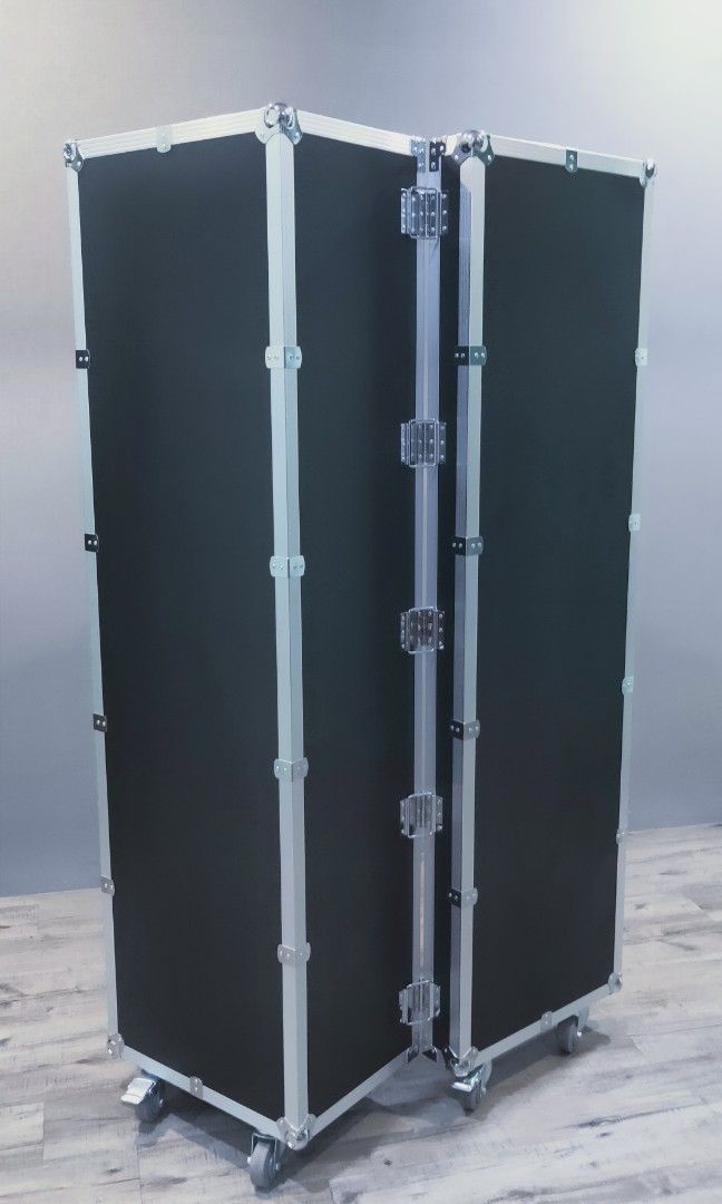 Huge lockable flight case with castor wheels, Furniture & Home Living ...