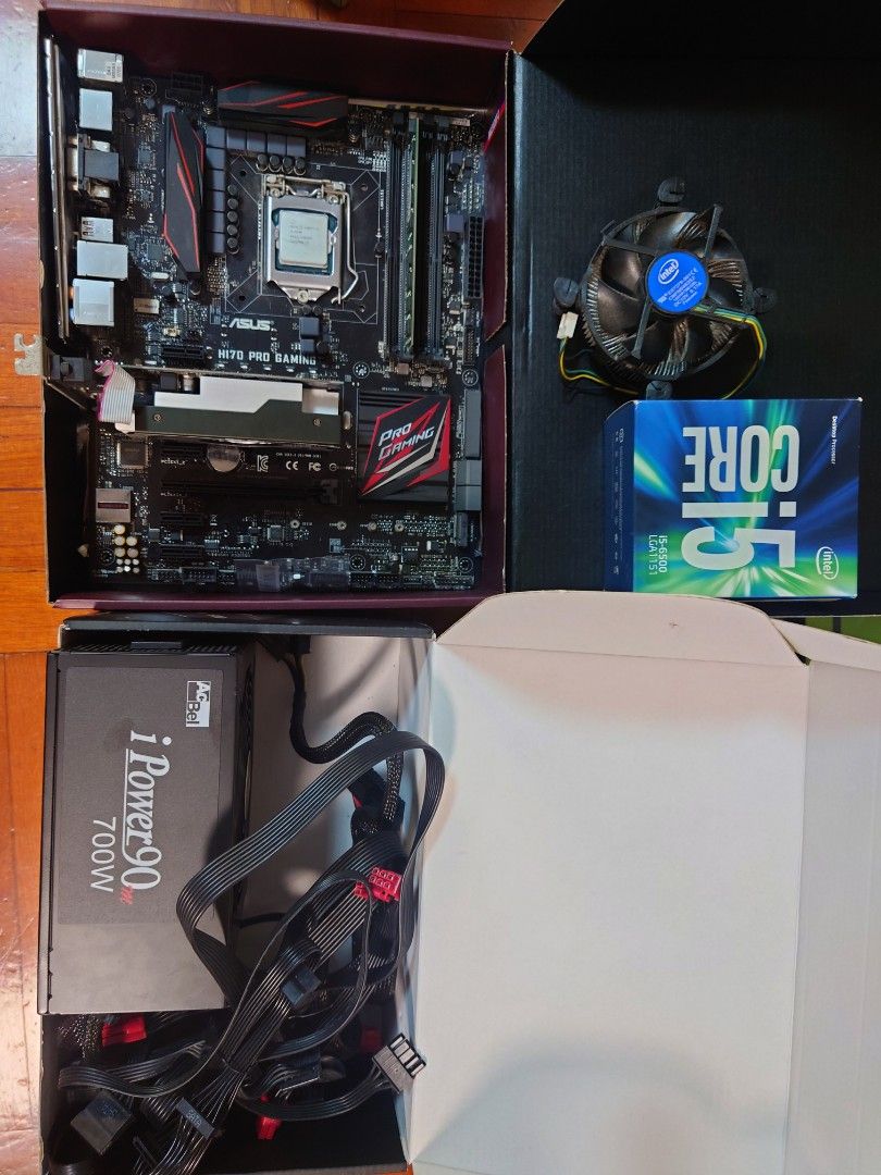 i5 6500+750ti+asus h170+8gb ram+700w psu, 電腦＆科技, 桌上電腦