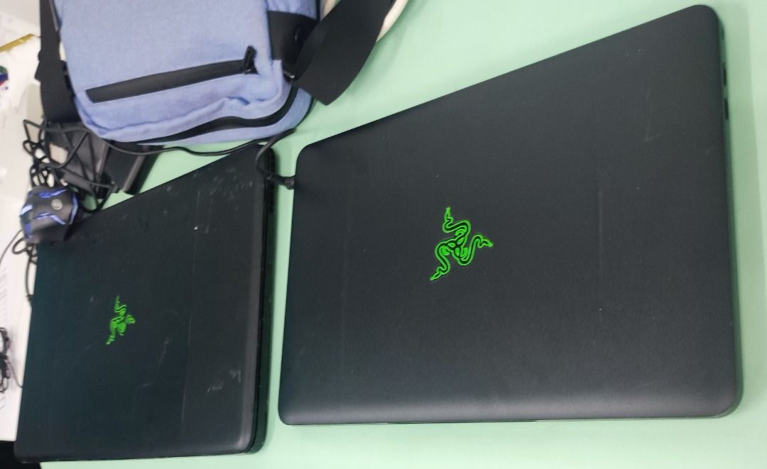 兩部高質Razer雷蛇電競razer blade pro i7 17吋(17.3吋)及14吋Razer打機電腦gaming HQ高效高階CPU ...