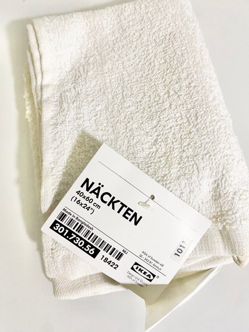 IKEA Smales white cotton face towel Furniture Home Living