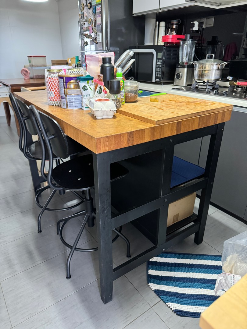 IKEA Vadholma Kitchen Island, Furniture & Home Living, Furniture