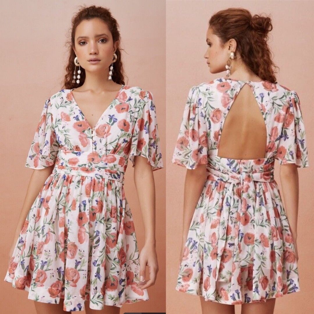 Chiffon tea dress cheap