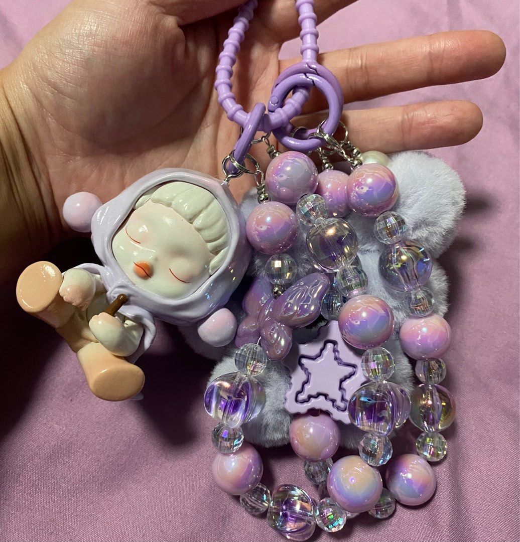Purple keychain sales