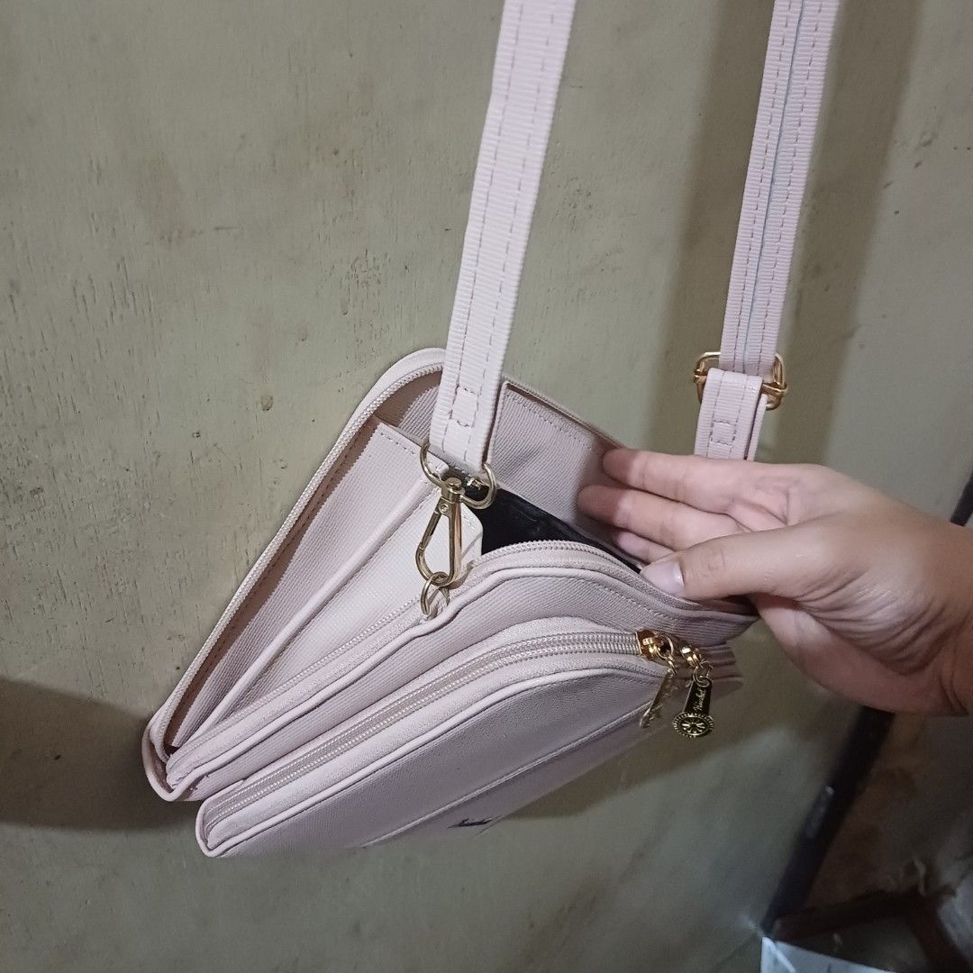 Kimbel Pink Sling Crossbody Bag, Women's Fashion, Bags & Wallets, Crossbody Bags on Carousell