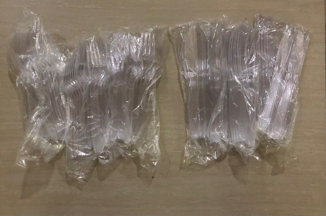 Kirkland Crystal Clear Cutlery (Knife and Fork), Furniture & Home