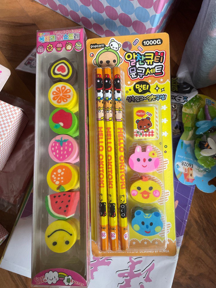 korean pencil eraser, Hobbies & Toys, Stationery & Craft, Stationery