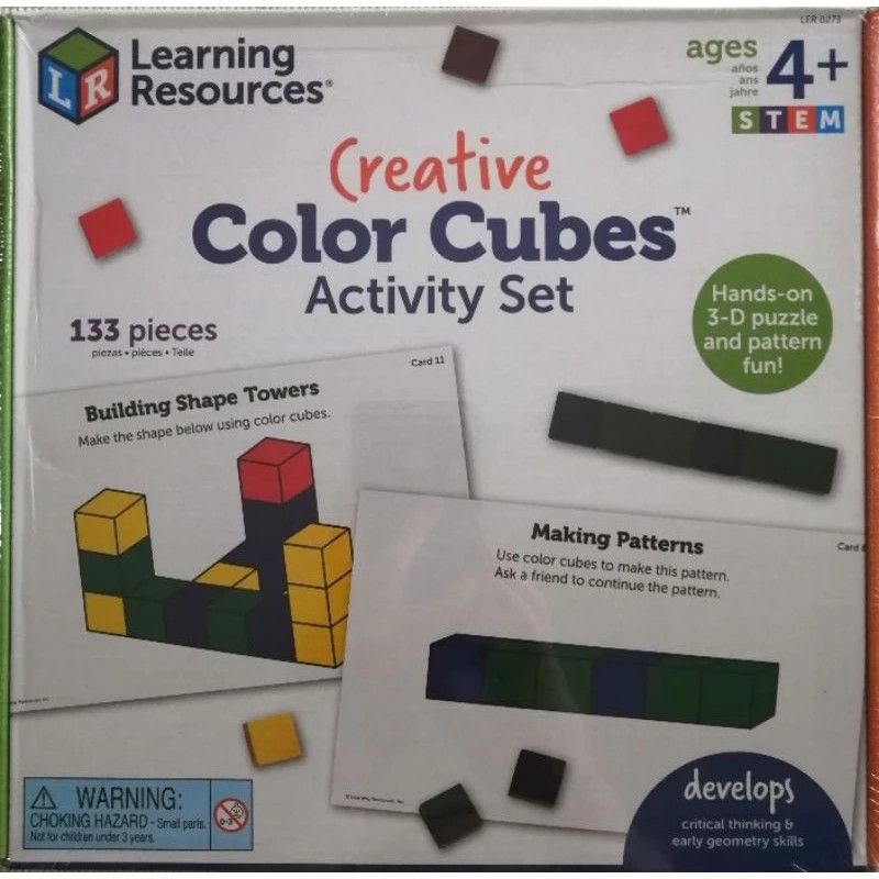 Learning Resources Creative Color Cubes Activity Set
