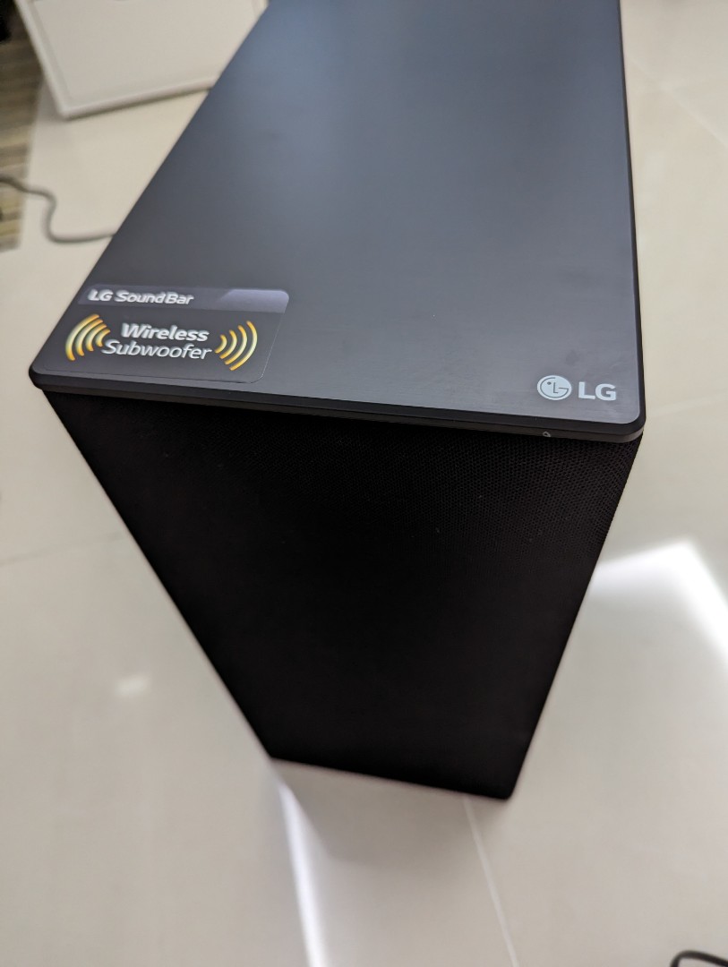 LG SPN5BW Subwoofer for SN7Y Soundbar, Audio, Soundbars, Speakers