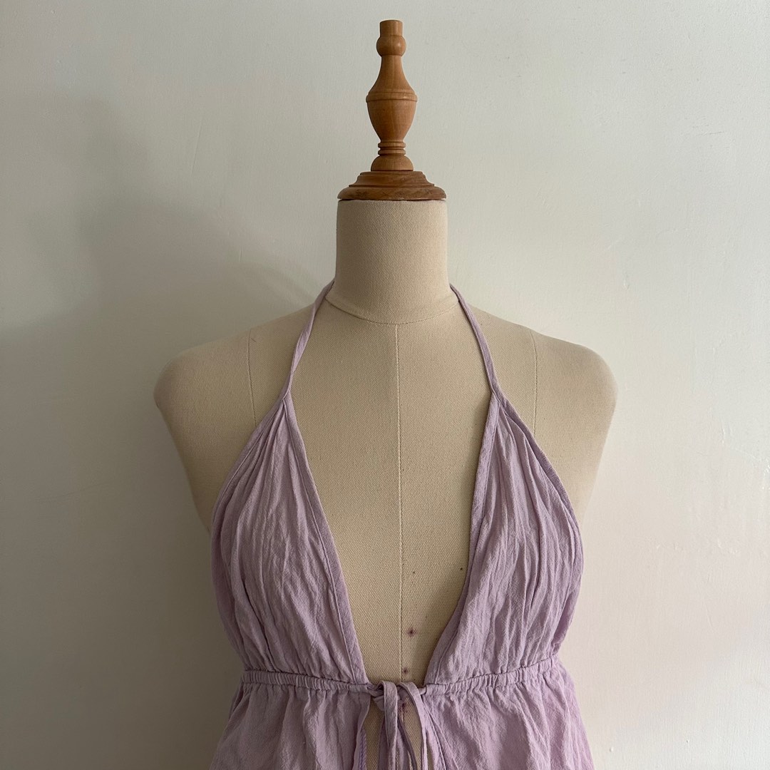Light Purple Halter Top, Women's Fashion, Tops, Sleeveless on Carousell