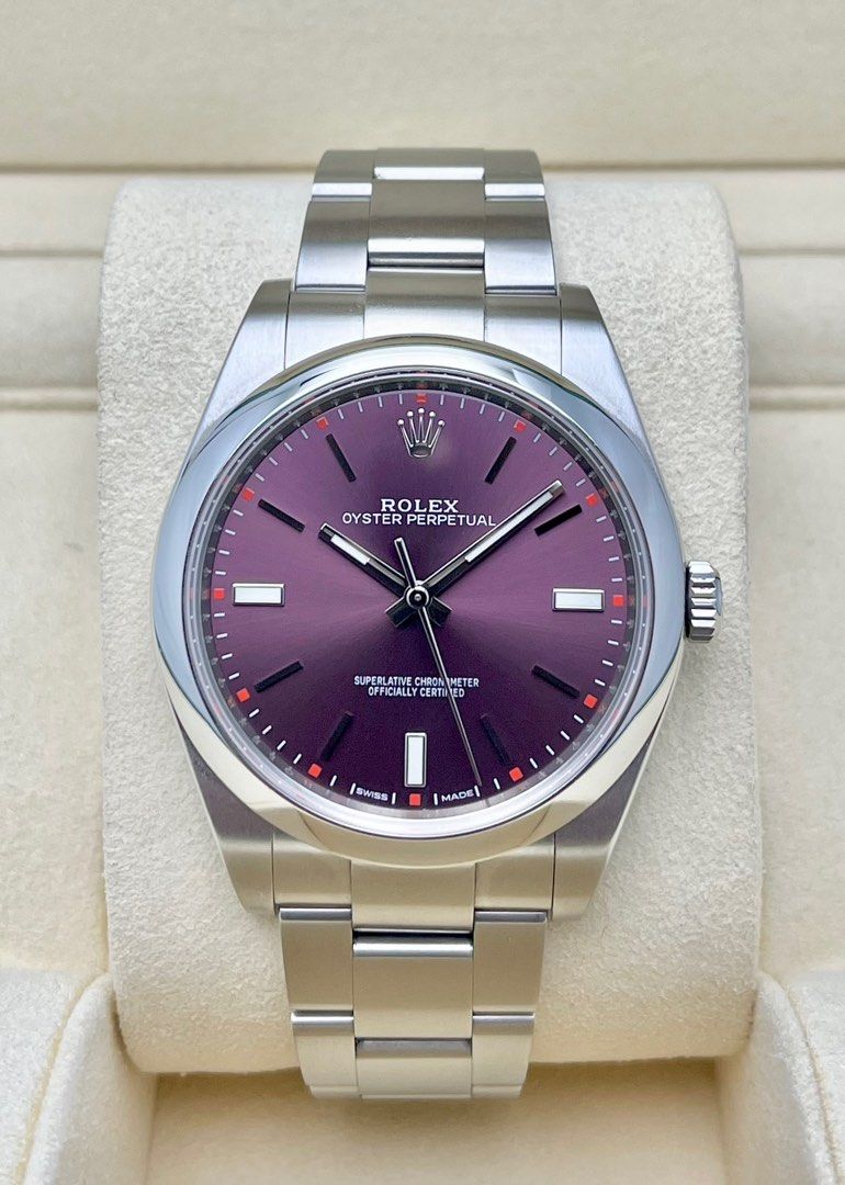 Rolex oyster sales perpetual 39 purple