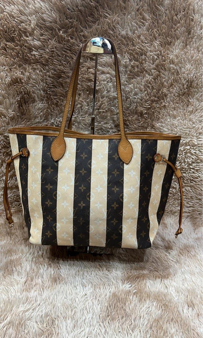 Louis vuitton online striped neverfull