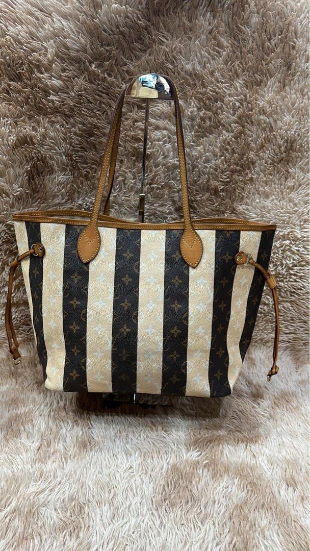 Louis vuitton shop striped neverfull