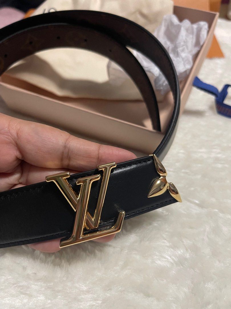 louis vuitton black belt women's