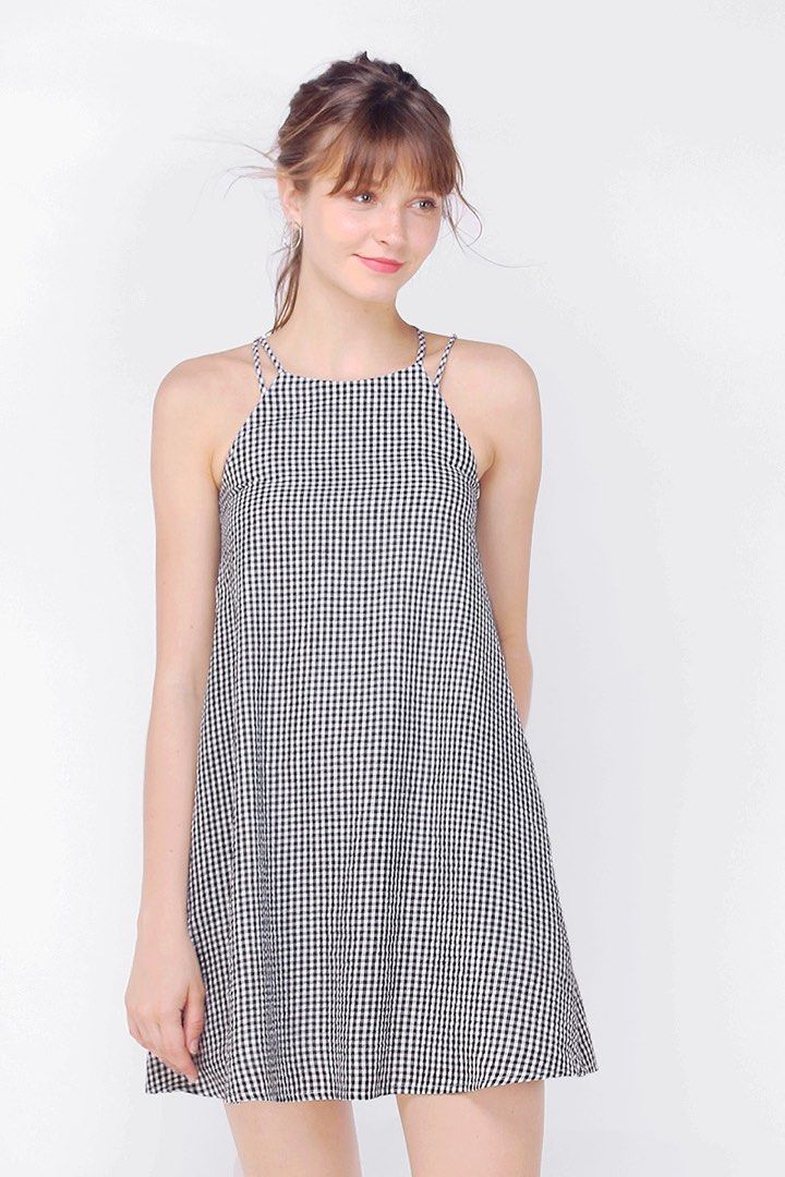 Gingham swing new arrivals dress