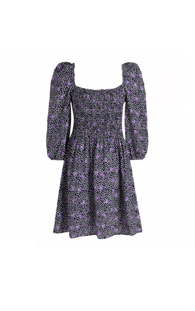 Maje Purple Floral Dress Women s Fashion Dresses Sets Dresses on Carousell