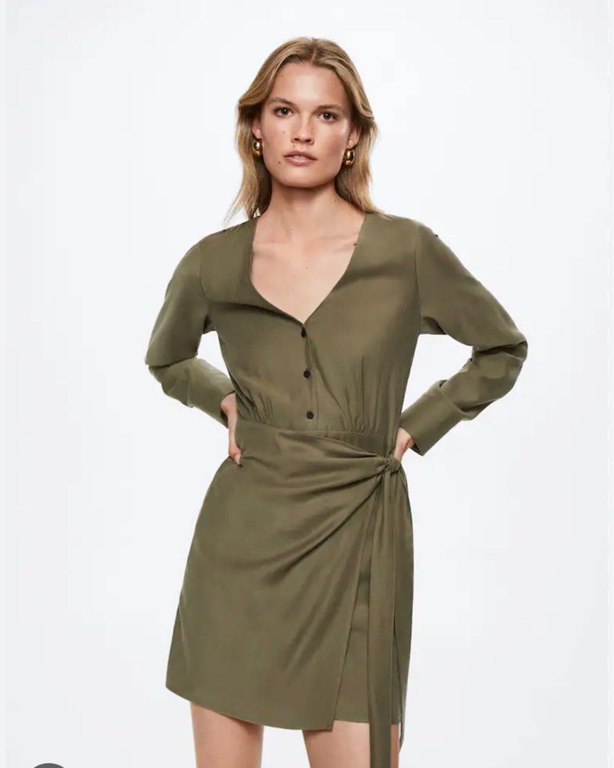 Mango Flowy Bow Dress EUR S, Women's Fashion, Dresses & Sets, Dresses on  Carousell