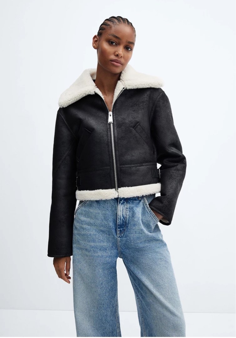 Mango aviator jacket top