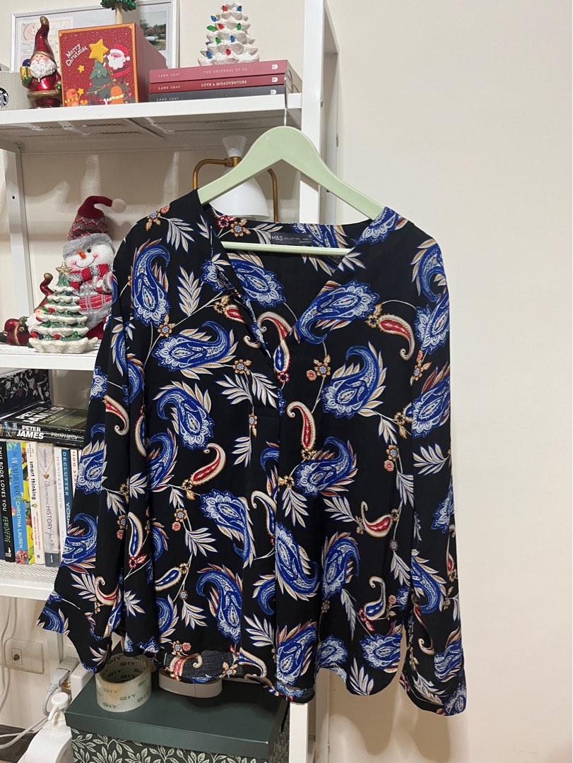 Marks & Spencers (MS) Blouse, Women's Fashion, Tops, Blouses on Carousell