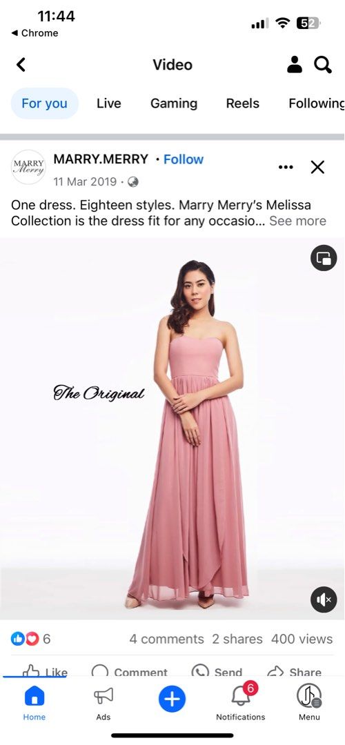 Marry Merry Convertible tube dress Pink