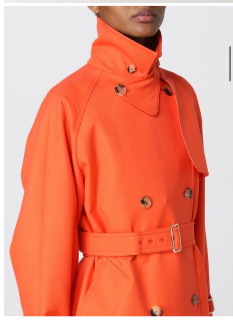 Max mara orange coat top