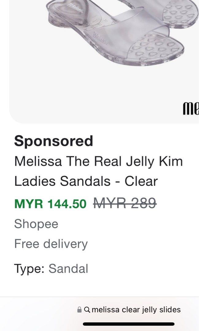 Clear melissa best sale jelly shoes