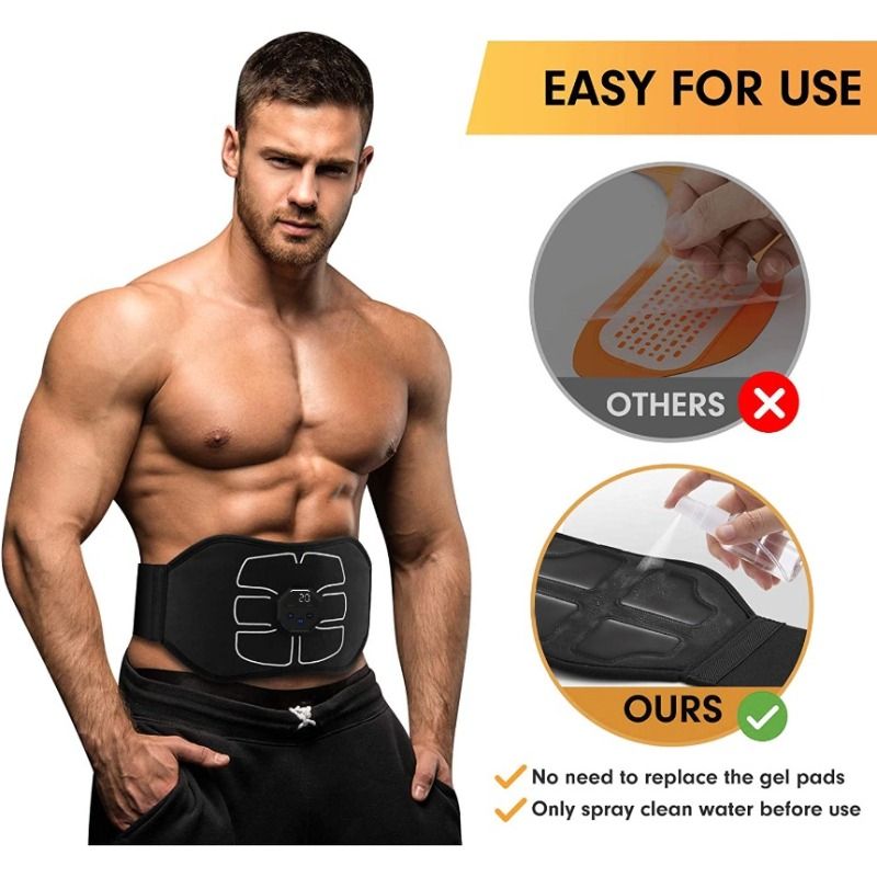 Men and Women Body Fitness EMS Chargeable Waist Trainer ABS Muscle Stimulator Weight Loss Abdominal Training Shapewear