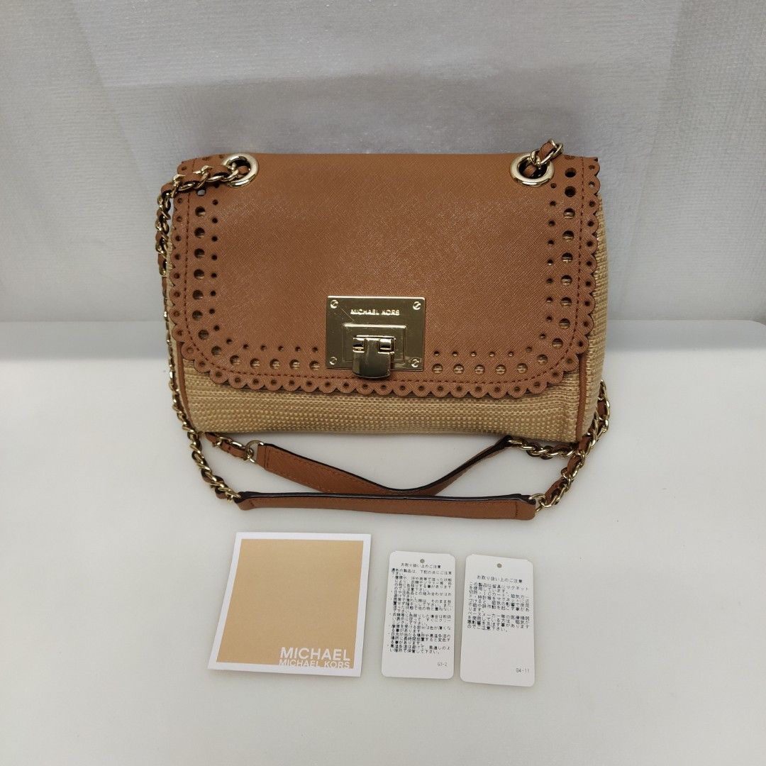 Michael Kors Violet Vivian Shoulder Flap Handbag 35S7GV1F2W 2 way