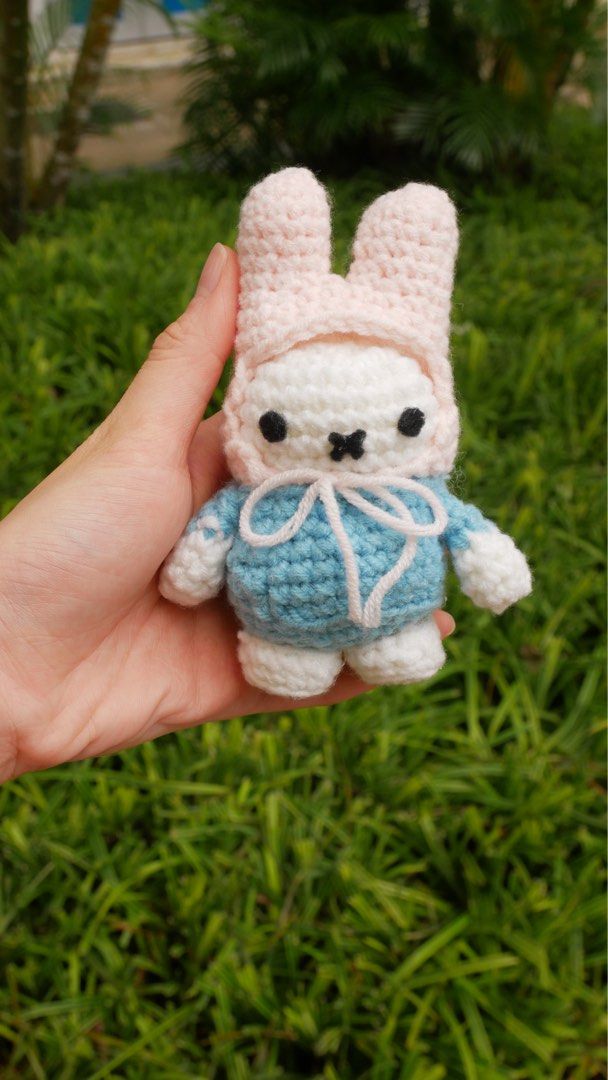 Miffy crochet keychain, Hobbies & Toys, Stationery & Craft, Handmade
