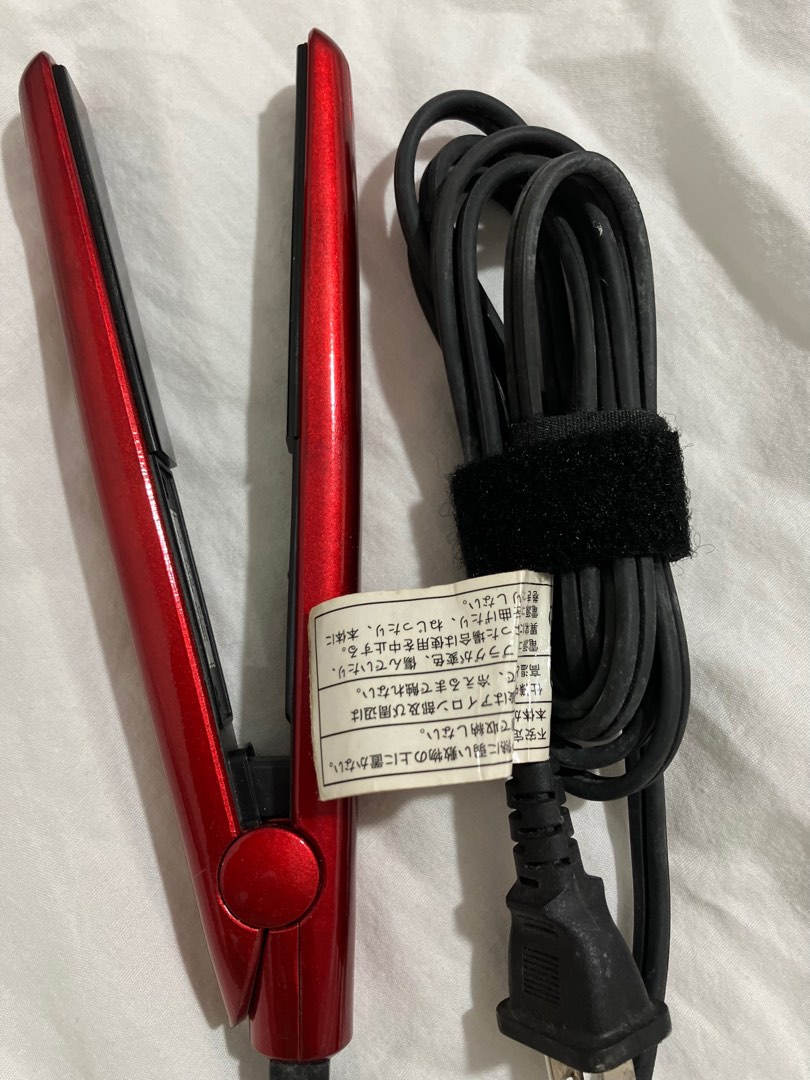 Japan Mini Hair Iron Straight and Curl Red 18W, Beauty & Personal Care