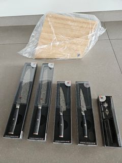 Knife Set,FULLHI 14pcs Japanese Knife Set, Premium German Stainless Steel  Kitchen Knife Set