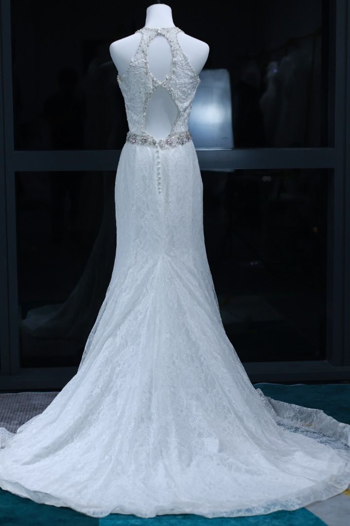 White mermaid gown outlet